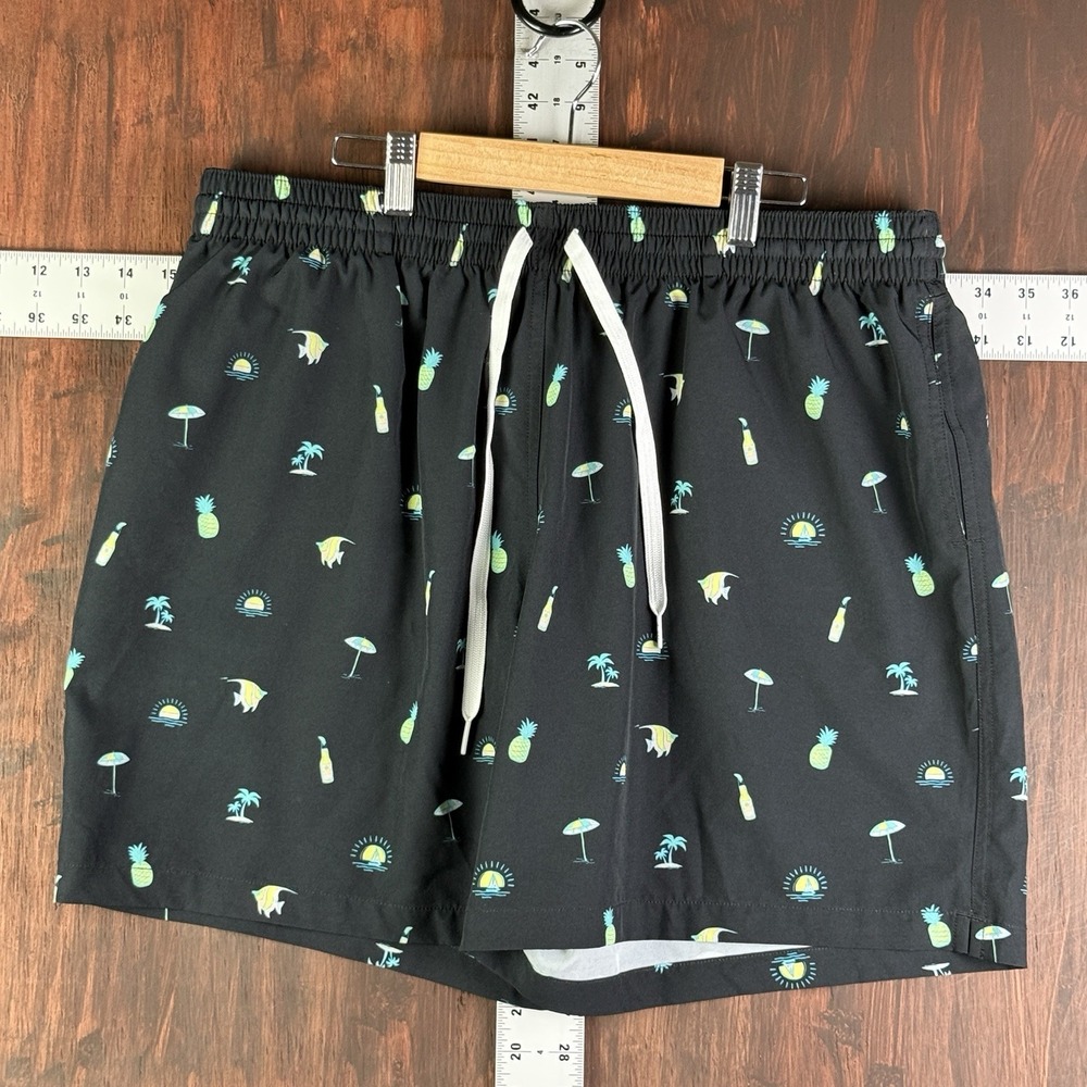 Chubbies The Beach Essentials Quick-Dry 5.5" Inseam‎ Swim Trunks Black Men's 2XL